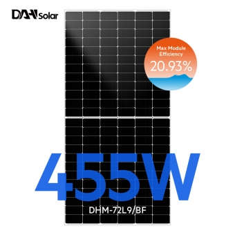 Bảng điều khiển năng lượng mặt trời 435 ~ 465W Mô-đun PV hiệu suất cao hai mặt pin